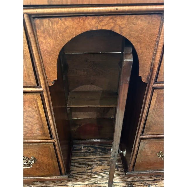 Small Antique Knee Hole Desk With Slide & Secret Cubbies For Sale - Image 11 of 14