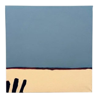 Minimalist Abstract Oil Painting on Canvas by Gloria Gaddis For Sale