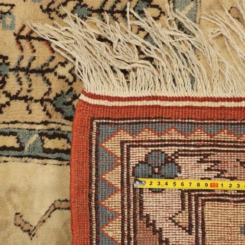Orange Vintage Turkish Kars Rug For Sale - Image 8 of 9