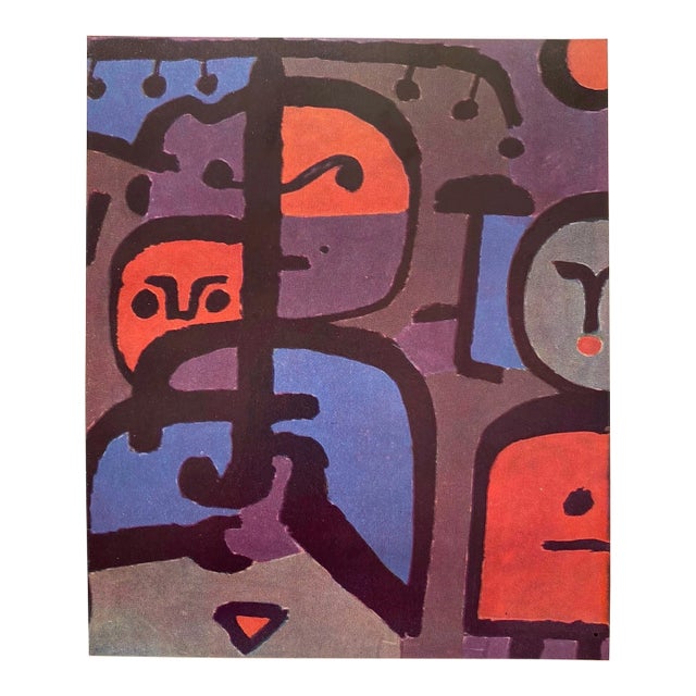 Paul Klee Vintage 1959 Modernist Fine Art Lithograph Print " Three Young Exotics " 1938 For Sale