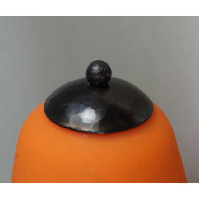 French Art Deco Table Lamp by Degue 1920s France For Sale - Image 9 of 10