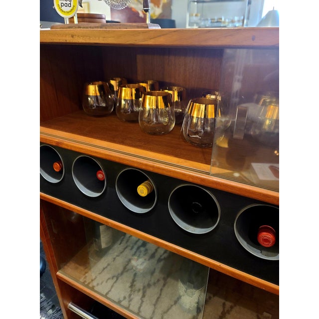 Danish Teak Drybar With Stools by Erik Buch Dyrlund For Sale - Image 12 of 12