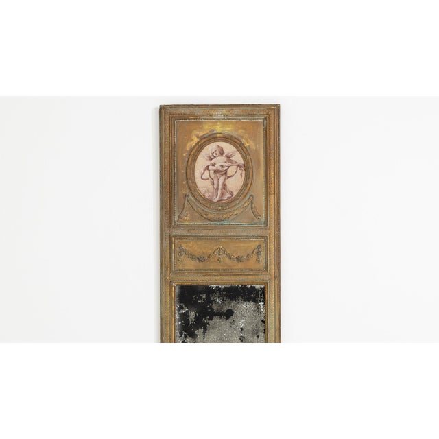 19th Century 19th Century France Louis XVI Gold Wood Full-length & Floor Mirrors For Sale - Image 5 of 10