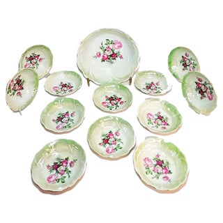 Vintage Porcelain Tableware Set, 1930s, Set of 13 For Sale