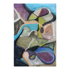 Mid 20th Century Abstract Expressionist Painting "Dreams" by Les Anderson