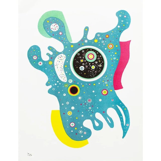 An excellent full-color print of color lithograph "Stars 1938" for Verve (Spring, 1938) by Wassily Kandinsky. This full-...