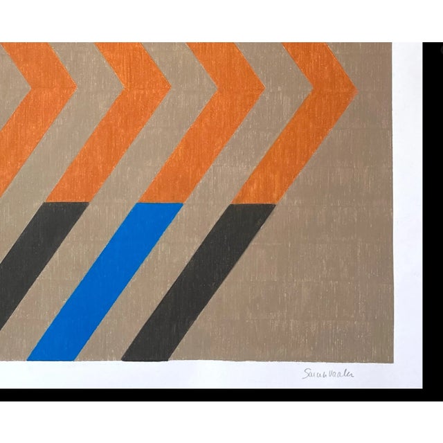 2020s Geometric Color Pencil Design Drawing For Sale - Image 5 of 5