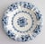 Blue Antique Dutch Delft Faience Makkum Scalloped Lobed Floral Wall Charger Plate, Circa 1920 For Sale - Image 8 of 8