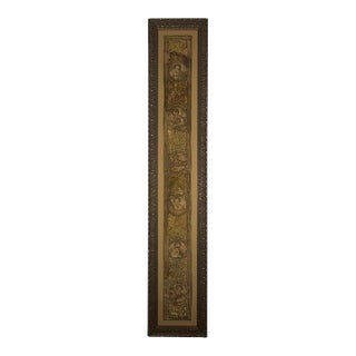 18th Century Italian Framed Embroidered Panel For Sale