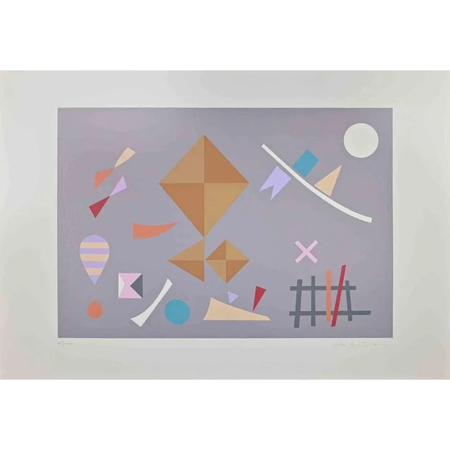 Otto Hofmann, Grey Compostion, Original Screen Print, 1989 For Sale - Image 3 of 3