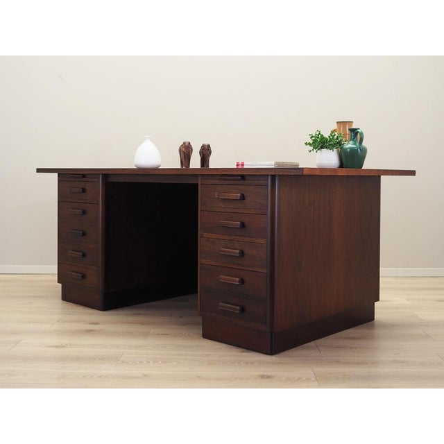 Mid-Century Modern Danish Walnut Desk, 1960s For Sale - Image 3 of 18