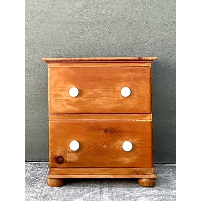 Vintage Primitive Pine Chest of Drawers For Sale - Image 11 of 12