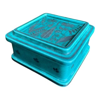 1940s Wilhelm Kåge for Gustavsberg 'Argenta' Trinket Box / Sweden For Sale