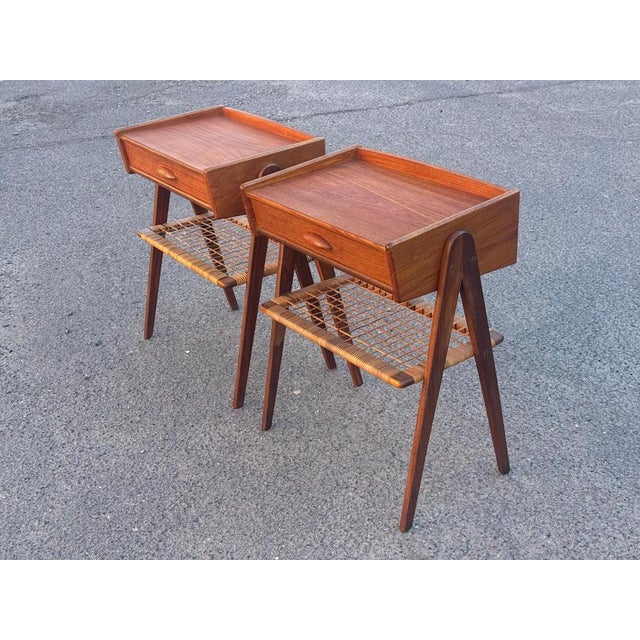 Mid-Century Danish Nightstands by Søren Rasmussen, 1960s, Set of 2 For Sale - Image 13 of 18
