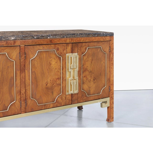 Mastercraft Mid-Century Modern Burl Wood Credenza by William Doezema for Mastercraft For Sale - Image 4 of 12