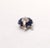 Metal Vintage Boucher Rhodium Plated Faux-Sapphire Brooch For Sale - Image 7 of 9