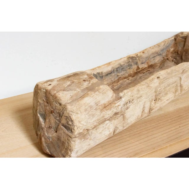 Lushai Long Slim Wood Bowl For Sale In Los Angeles - Image 6 of 9