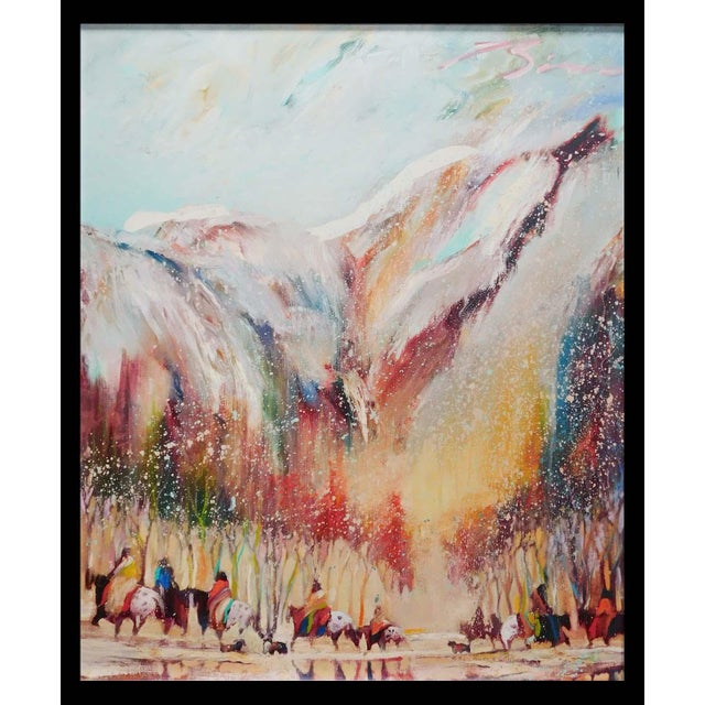 "Riding Below Pryor Gap with a Group of Dogs" #10 Posthumous reproduction Commemorative Limited Edition Giclee on...