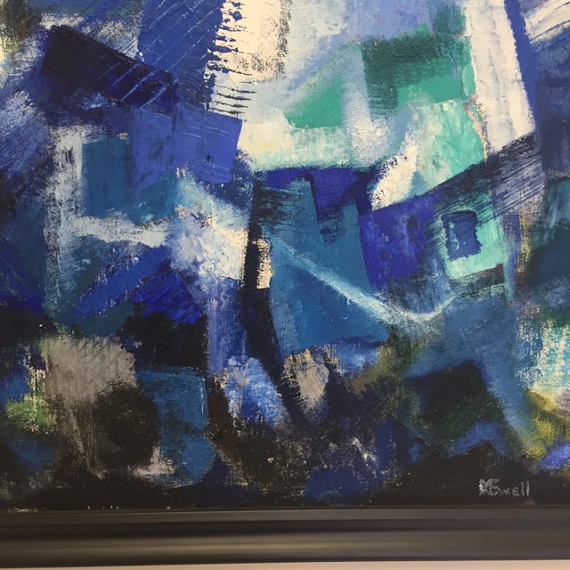 Marjorie Watson Ewell Mid Century Abstract Oil Painting on Board For Sale In South Bend - Image 6 of 13