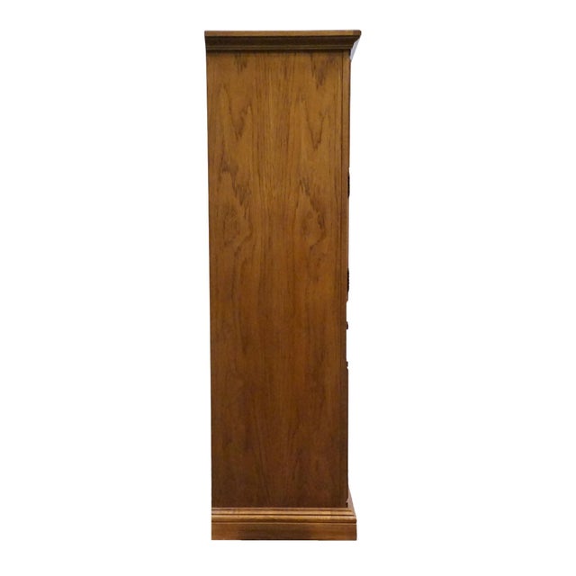 Thomasville Furniture Serenade Collection Burled Walnut Italian Neoclassical Tuscan Style 40" Armoire 21211-340 For Sale - Image 14 of 16