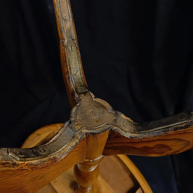 Brown Oval Side Table, 1900 For Sale - Image 8 of 9