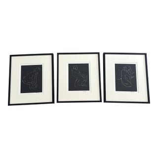Restoration Hardware-Fernando Reyes Art: Nudes 3 Set For Sale