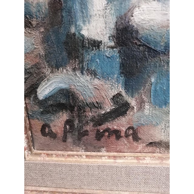 Modern André Julien, Prina, Maisons à Pont d'Arve, Oil on Wood For Sale - Image 3 of 5