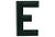 American Vintage Wood Letter E For Sale - Image 3 of 3