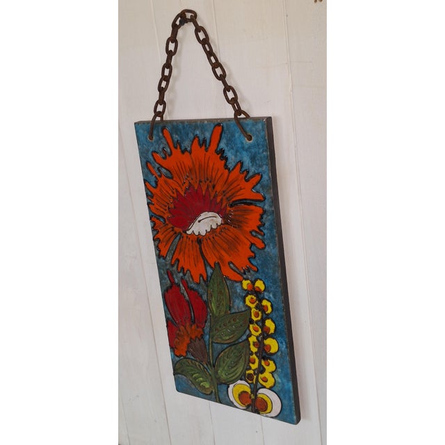 Vintage Ceramic Wall Art from Heibi, 1970s, in Very Good conditions. Designed 1970 to 1979 This piece has an attribution...