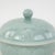 Vintage Chinese Celadon Green Lotus Flower Carved Porcelain Covered Bowl For Sale - Image 10 of 13