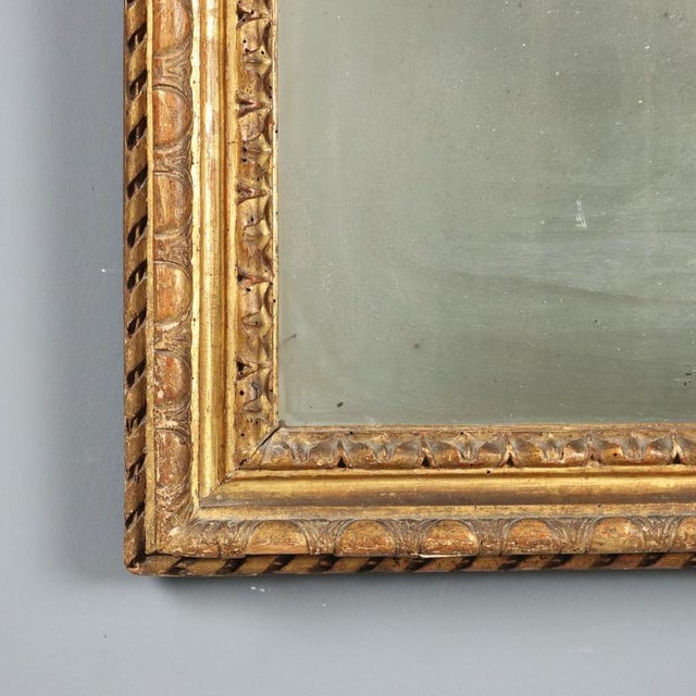 Carved and Gilded Fir Wall Mirror For Sale - Image 5 of 9