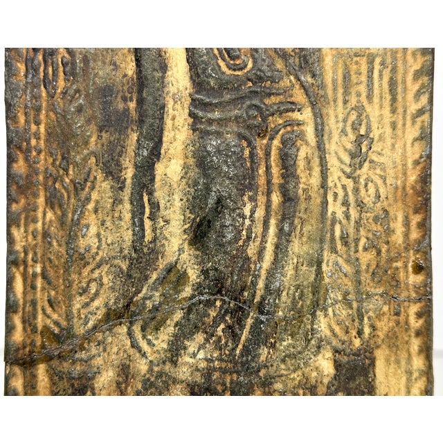 19th Century Antique Thai Buddhist Votive Plaque For Sale - Image 5 of 15