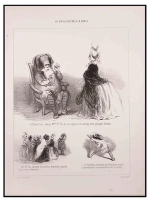 Paul Gavarni, Le Grand-Turc, Lithograph, 1850s