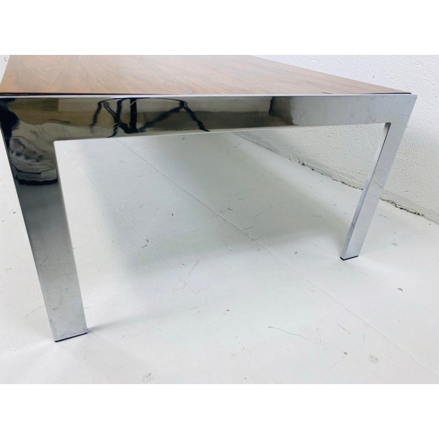 Mid-Century Vintage, Milo Baughman Dark Walnut Coffee Table For Sale - Image 9 of 12