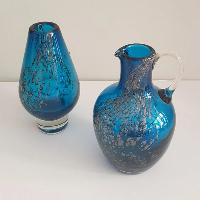 1970s Florida Glass Vases by Löffelhardt for Zwiesel, 1970s, Set of 2 For Sale - Image 5 of 7