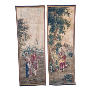 Pair of 18th Century Tapestry For Sale