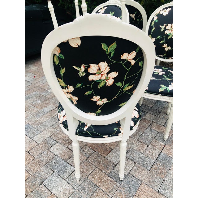 A Set of Eight Maison Jansen Style French Louis XVI Chairs With New Upholstery For Sale - Image 10 of 12
