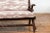 Brown Antique Natural Edge Settee with Custom Upholstery and Rustic Character For Sale - Image 8 of 13