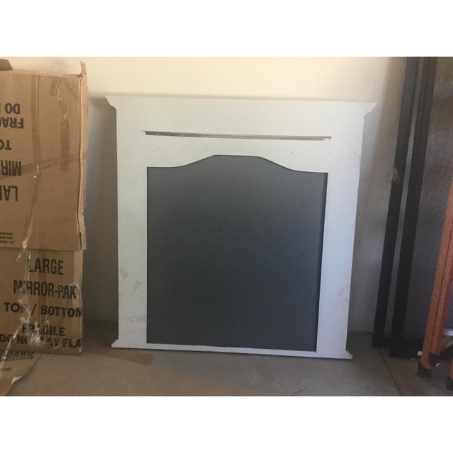 Antiqued Silver Fireplace Frame for a Mirrior For Sale In Los Angeles - Image 6 of 6