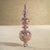 Contemporary Pentagon Multicolor Sequin Glass Tree Toppers, Set of 4 For Sale - Image 3 of 4