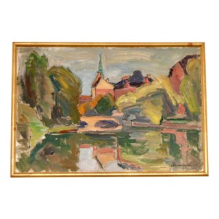 Harry Thomander, Hrebro, 1960s, Oil on Canvas, Framed For Sale