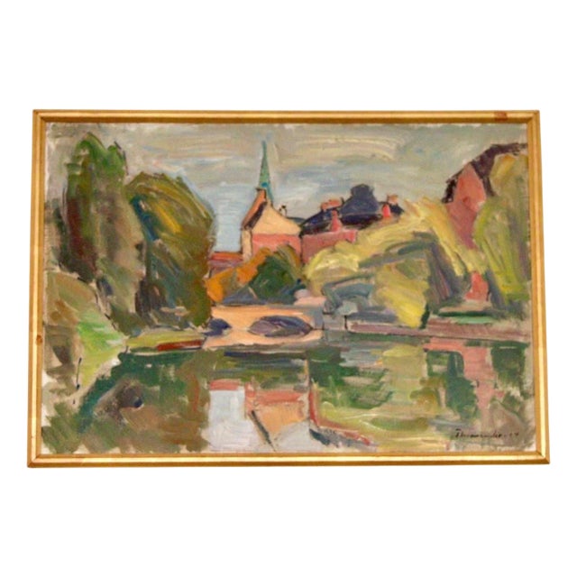 Harry Thomander, Hrebro, 1960s, Oil on Canvas, Framed For Sale