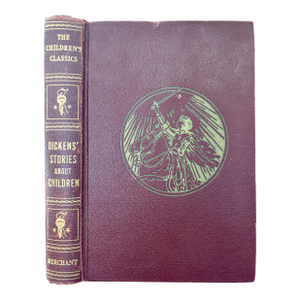 1929 Antique Hardcover "Dickens Stories About Children" Book