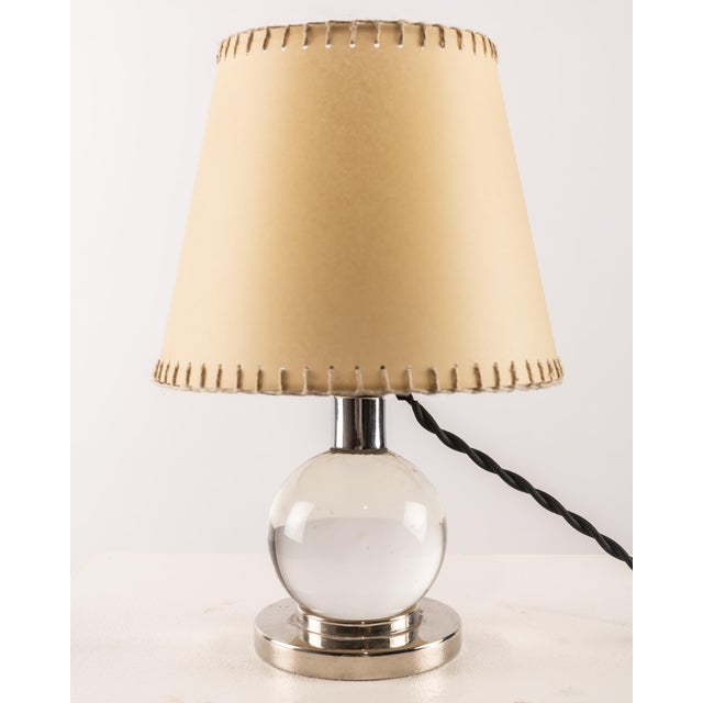 Model 7706 Adjustable Table Lamp by Jacques Adnet for Baccarat, 1930s For Sale - Image 11 of 11