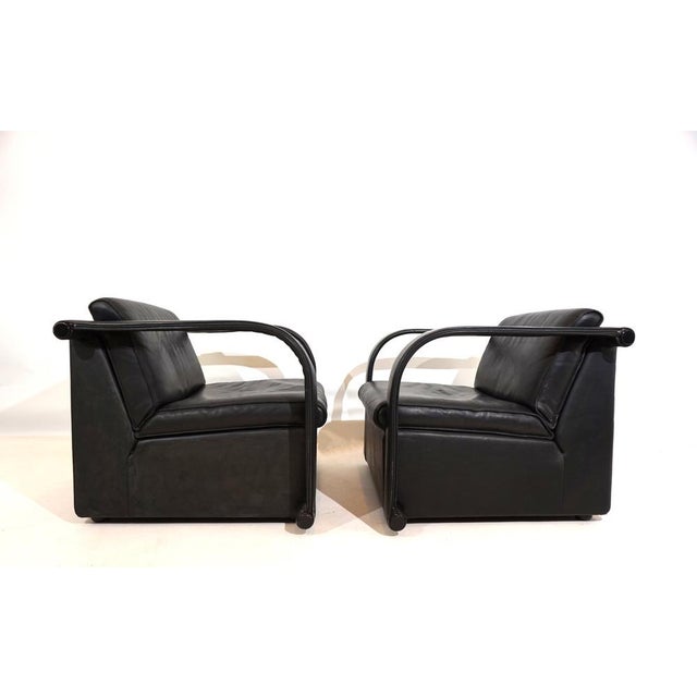 Set of Arcona Armchairs in Leather by Otto Zapf, 1980s For Sale - Image 10 of 18