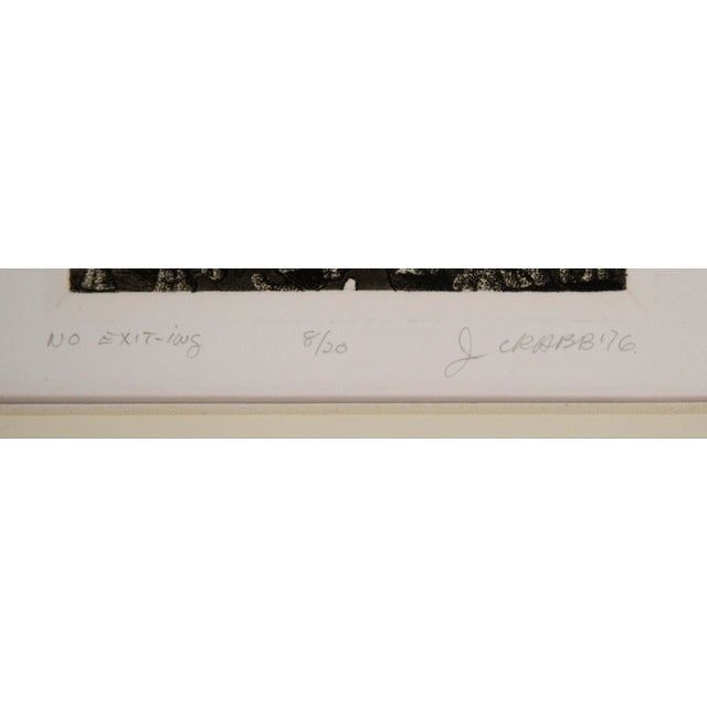 1970s "No Exit-Ing" - 1976 Lithograph by Jim Crabb For Sale - Image 5 of 5