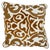 Baroque Moorish Silk Velvet Appliqué Decorative Throw Pillow An elegant custom-made accent pillow featuring a luxurious...