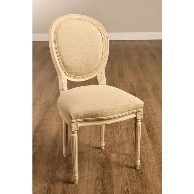Century Furniture Set Of 8 Louis XVI Style Painted Dining Chairs For Sale - Image 11 of 18
