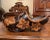 Early 20th Century Early 20th Century French Black Forest Carved Walnut Wine Bottle Holder Clog For Sale - Image 5 of 10