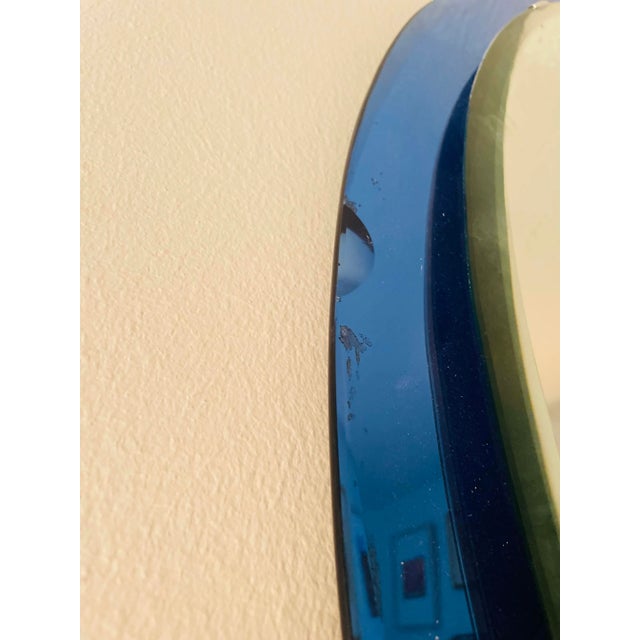 1950s Pietro Chiesa Cobalt Blue Mirror for Fontana Arte 1950's For Sale - Image 5 of 7